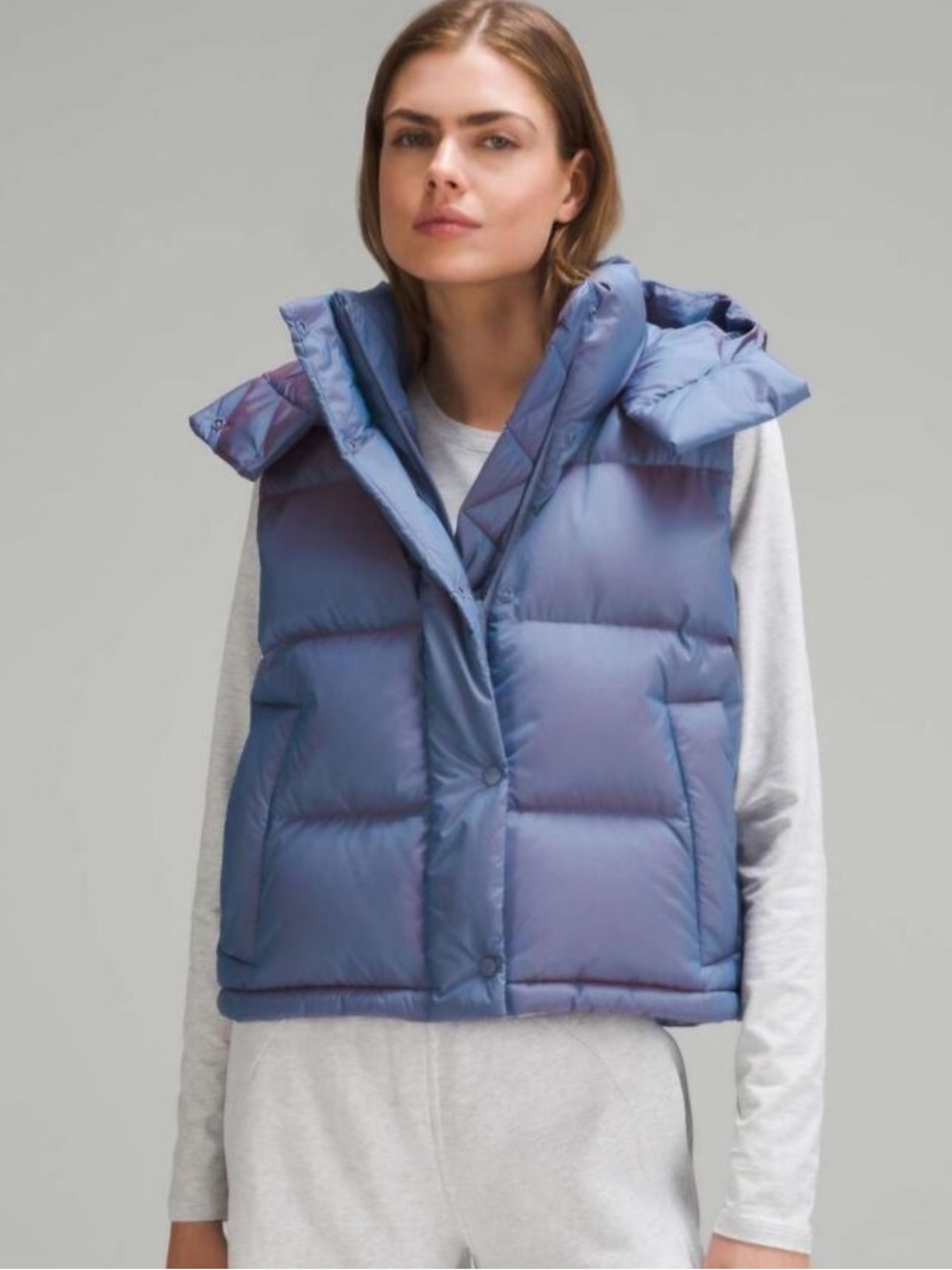 Lululemon Wunder Puff Cropped Vest Size 2